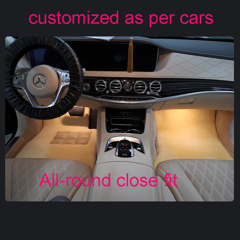 bespoke sheepskin car/auto floor mat