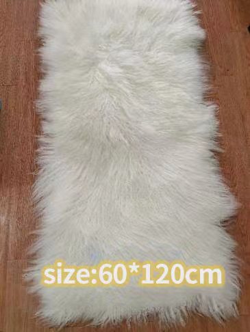 Mongolian curely sheepskins