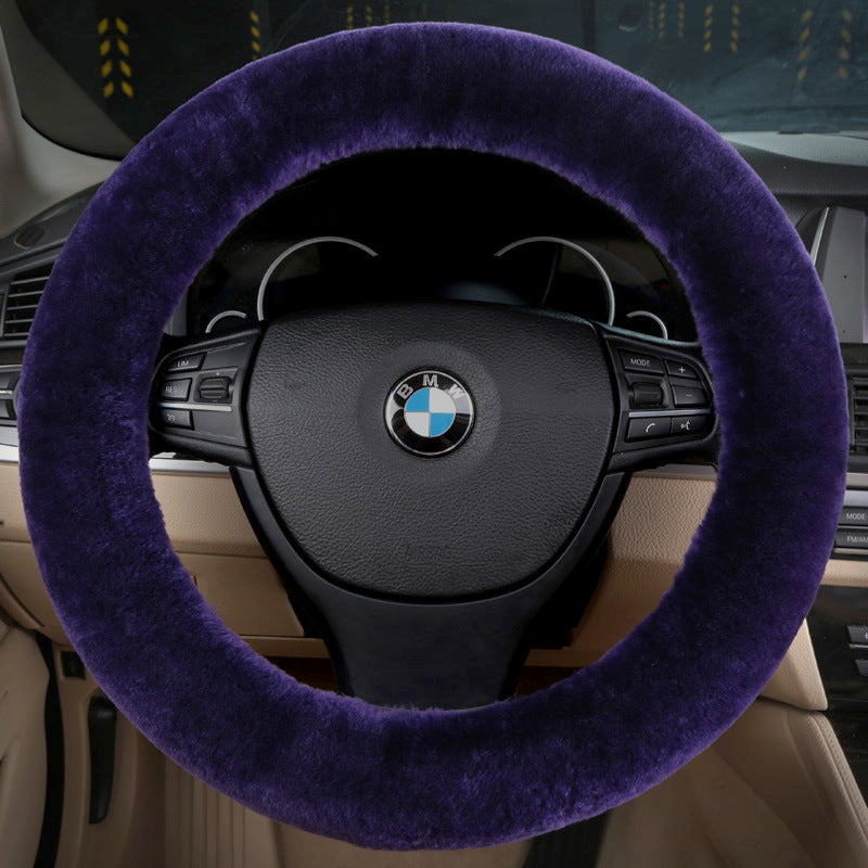 sheep skin steering wheel cover