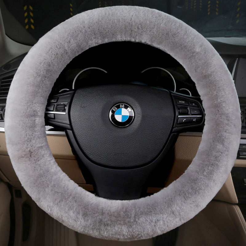 sheep skin steering wheel cover