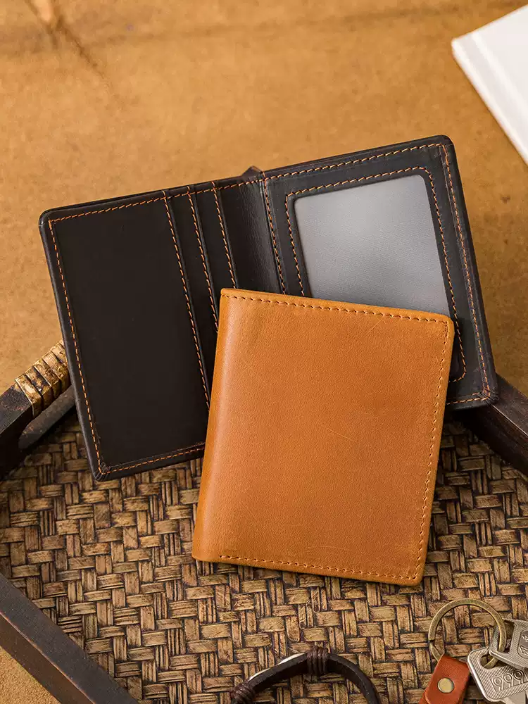 small size leather wallet