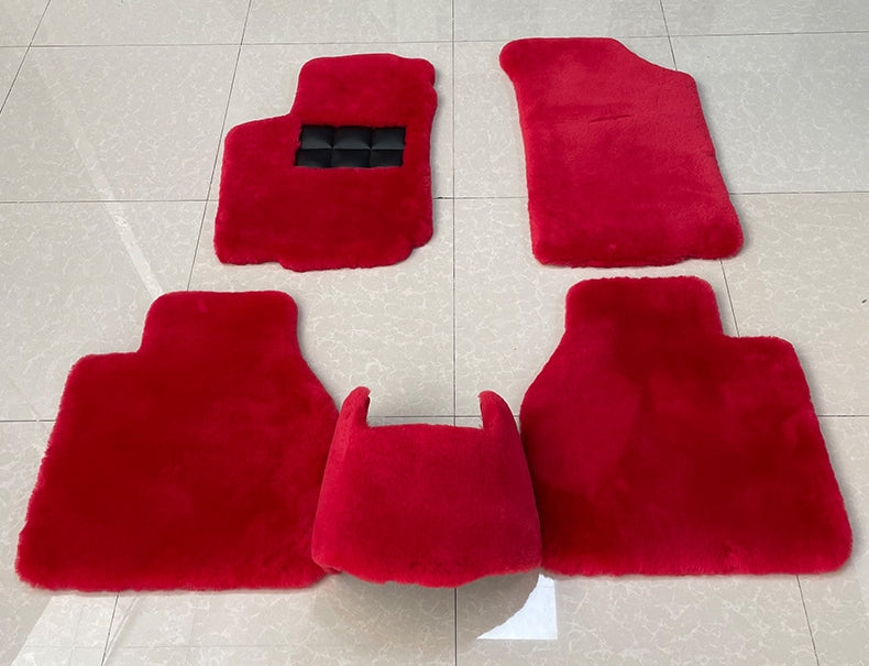 bespoke sheepskin car/auto floor mat