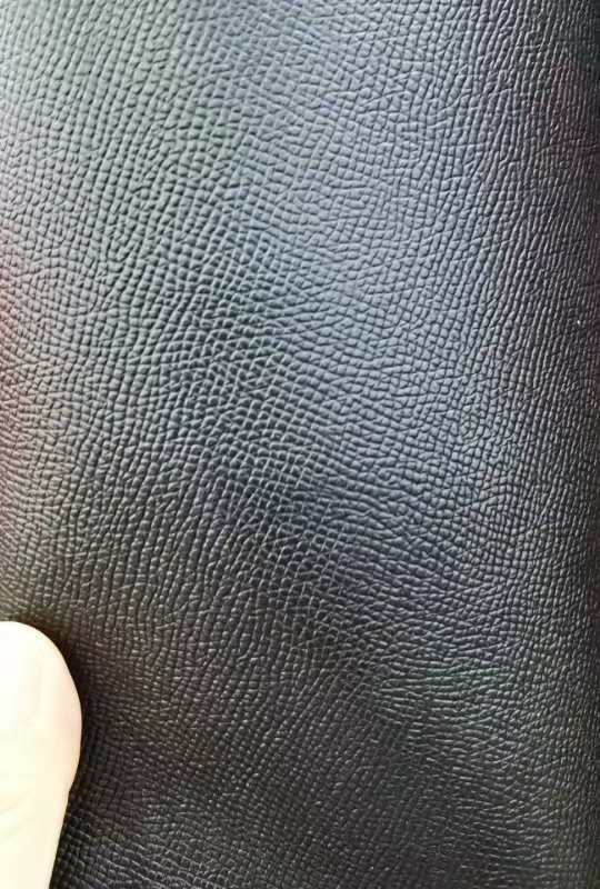 Caviar embossed cowhide leather