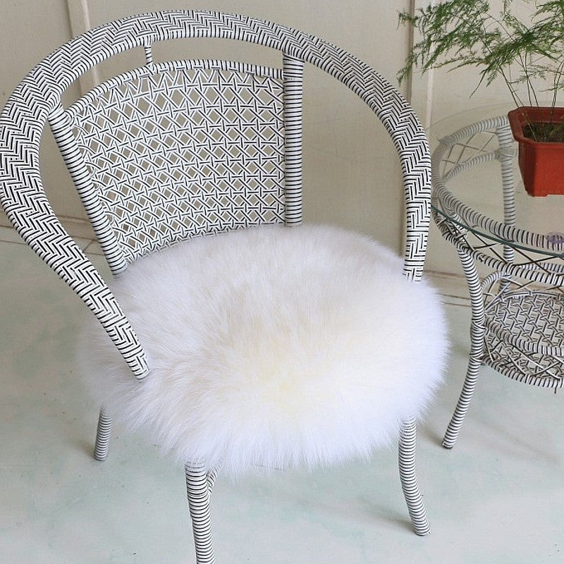 custom-made genuine sheep skin chair mats