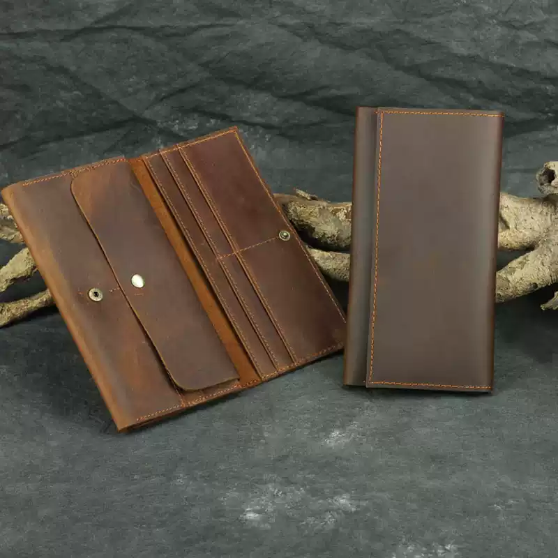 real leather wallet