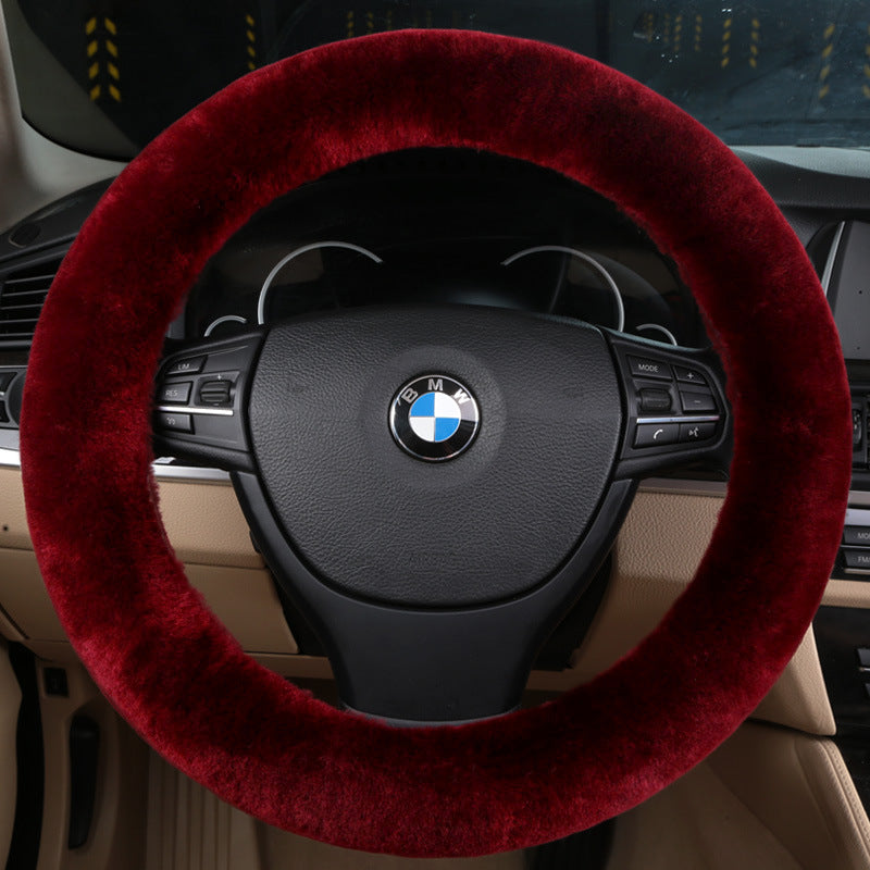 sheep skin steering wheel cover