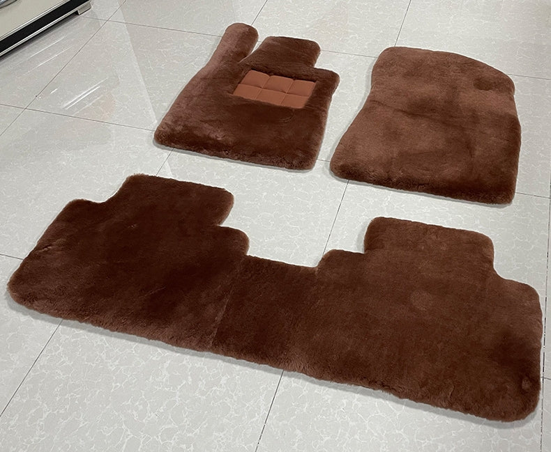 bespoke sheepskin car/auto floor mat