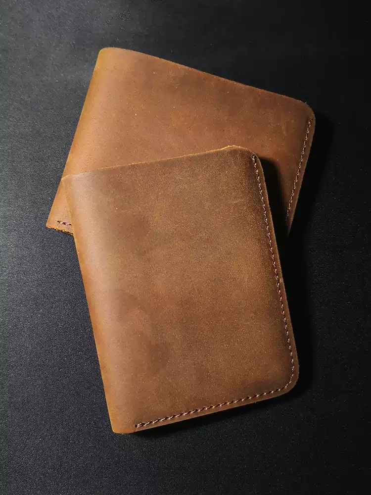 genuine crazy horse leather wallet