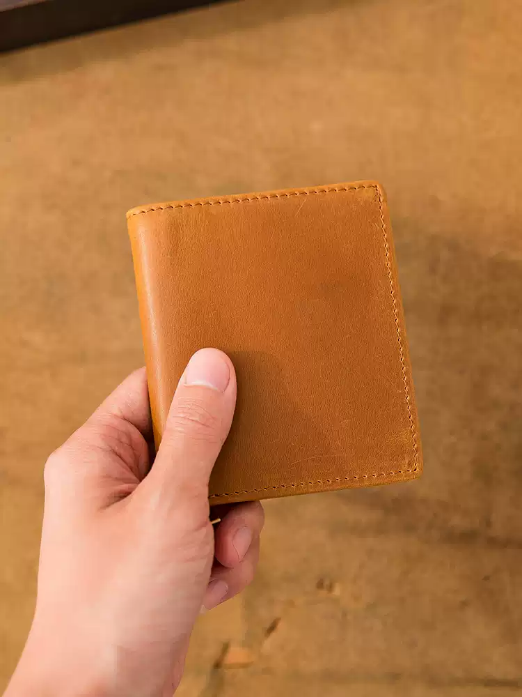 small size leather wallet