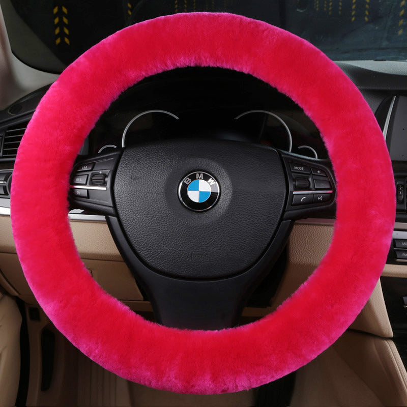 sheep skin steering wheel cover