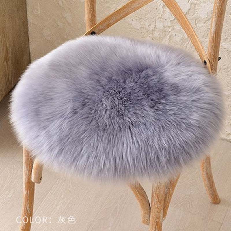 custom-made genuine sheep skin chair mats