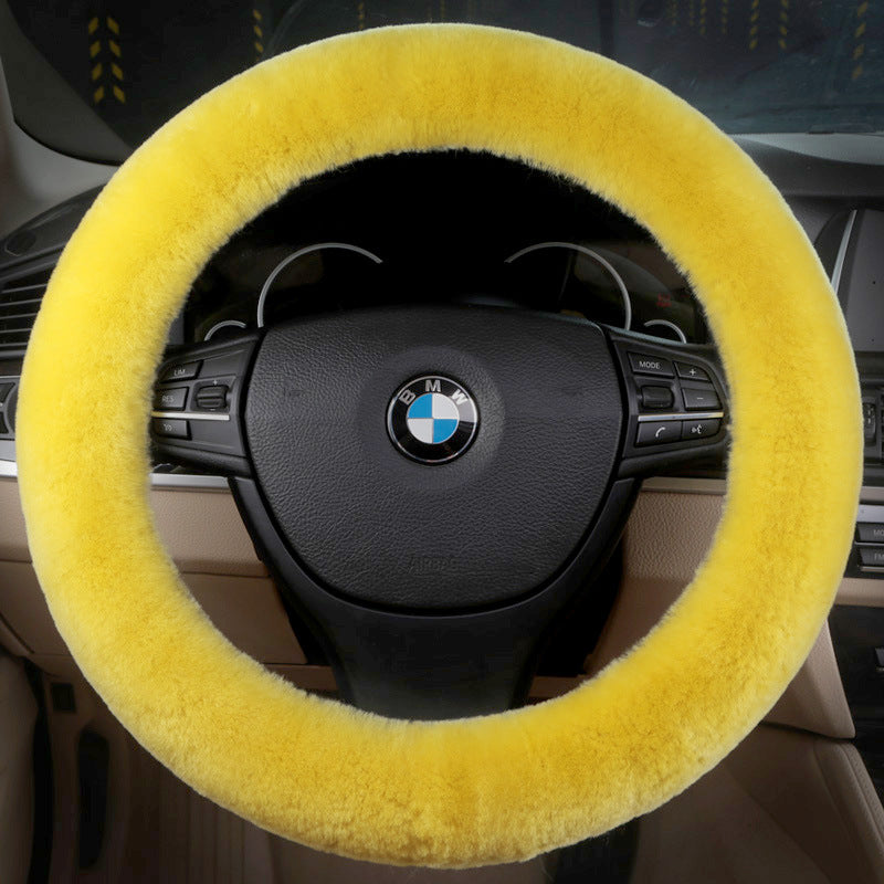 sheep skin steering wheel cover