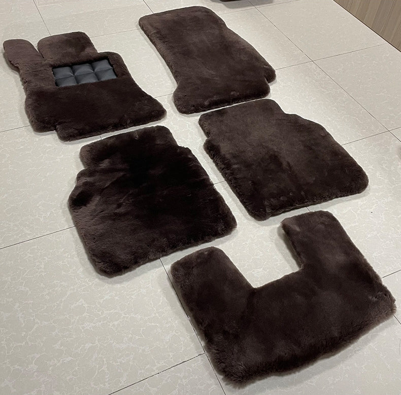 bespoke sheepskin car/auto floor mat