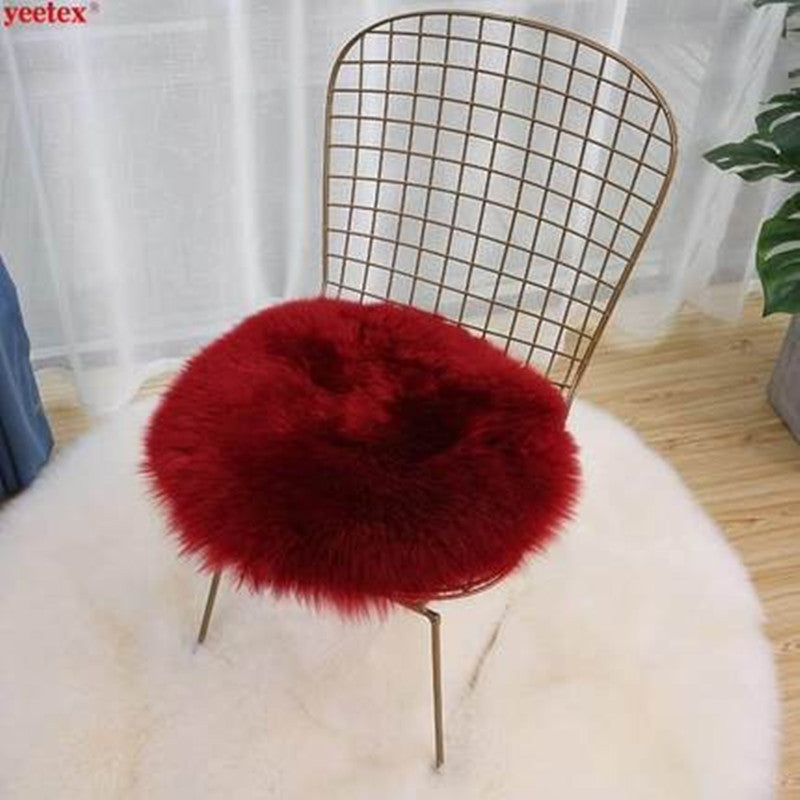 custom-made genuine sheep skin chair mats