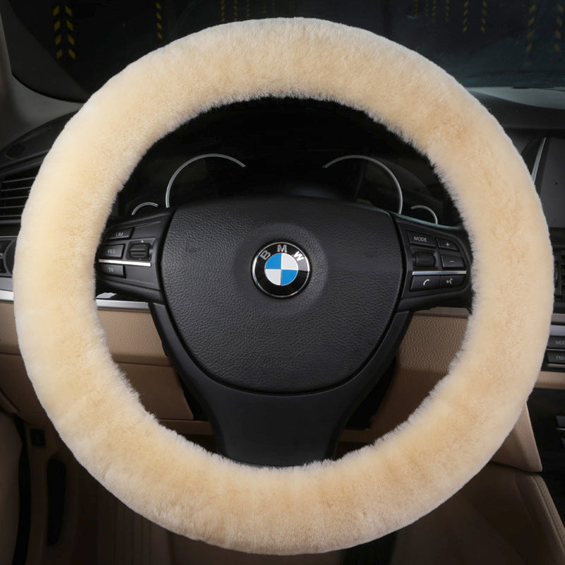 sheep skin steering wheel cover