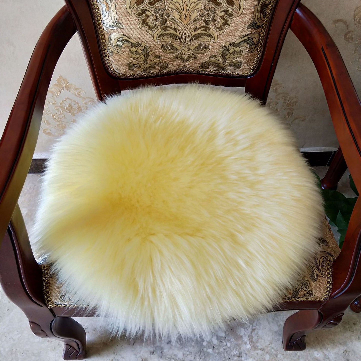 custom-made genuine sheep skin chair mats