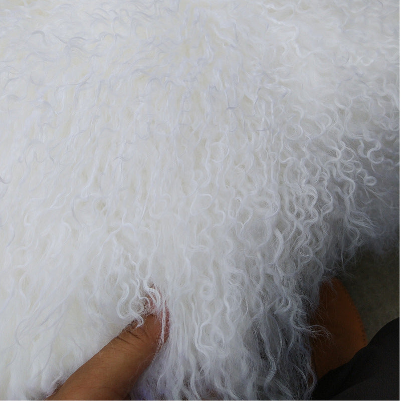 Mongolian curely sheepskins