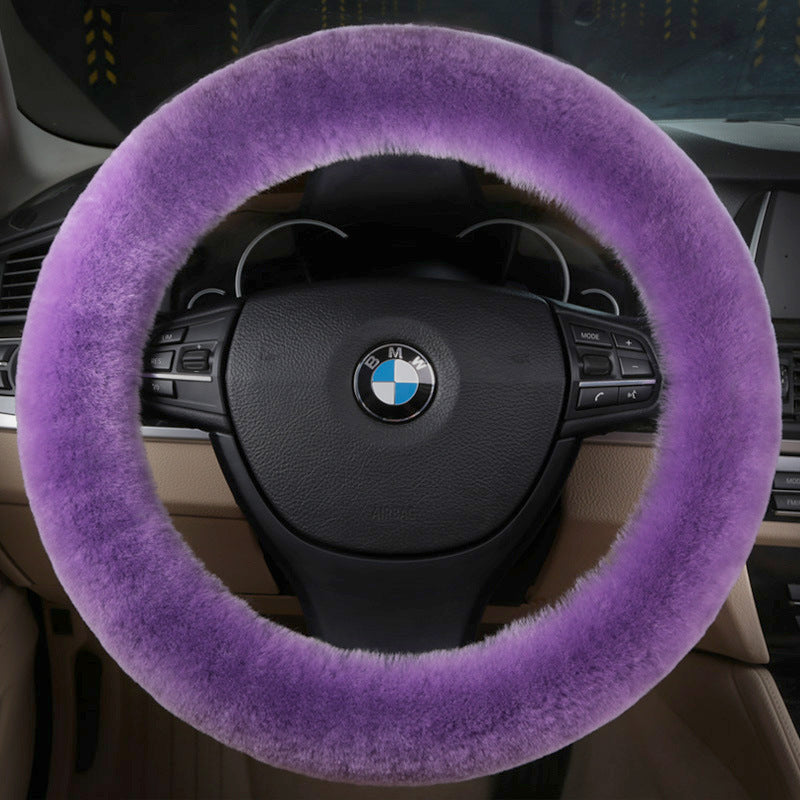 sheep skin steering wheel cover